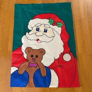 Go Fly A Kite Santa Double Sided Outdoor Decorative Waterproof Flag